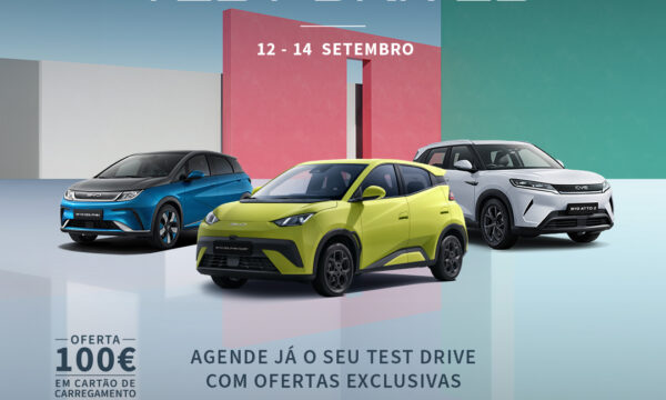 BYD Test Drive - 12 a 14 de Setembro