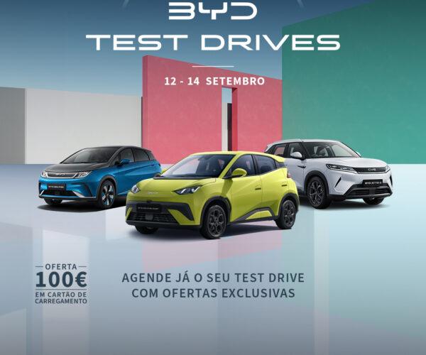 BYD Test Drive - 12 a 14 de Setembro
